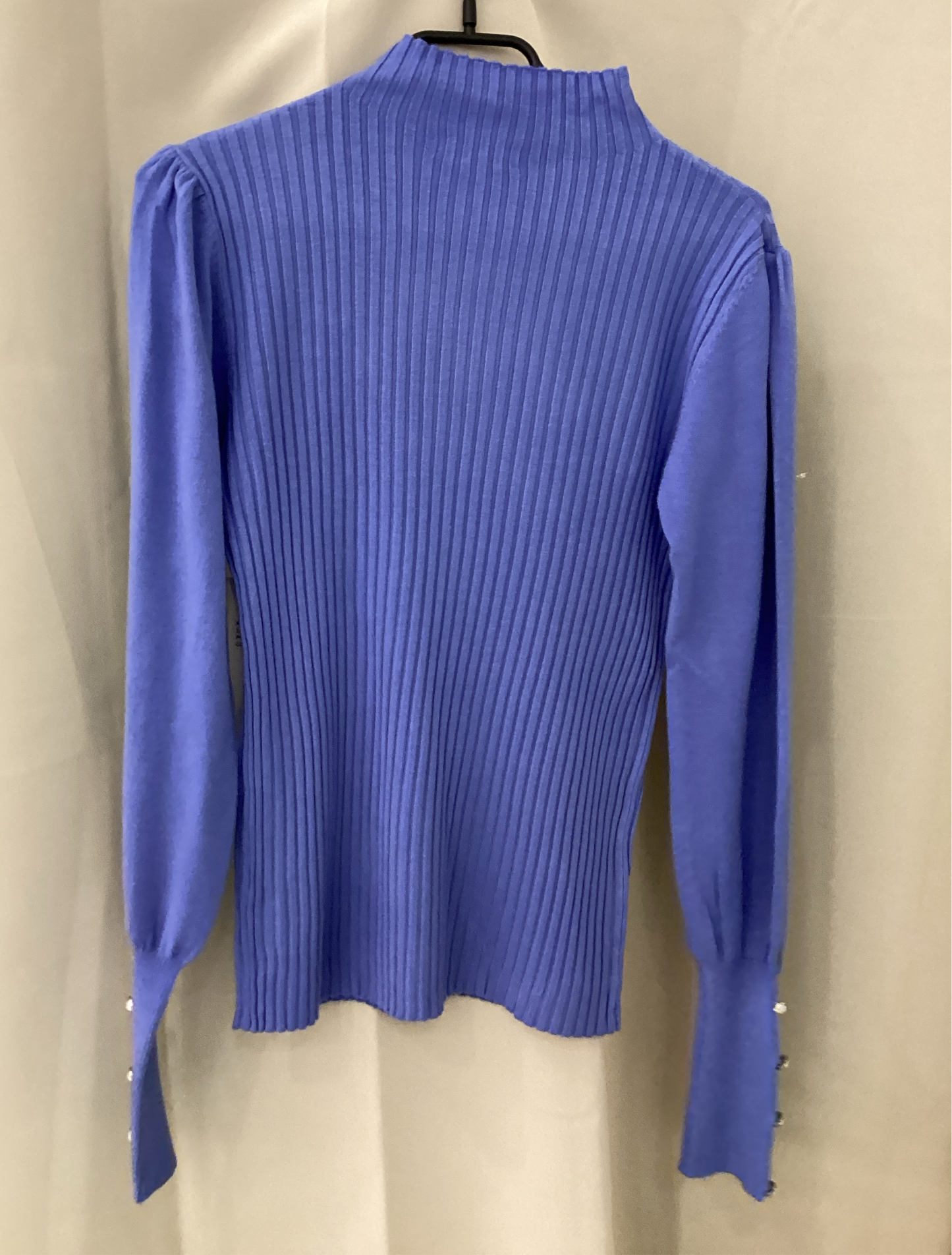 Ribbed Pearl Cuff knit Jumper