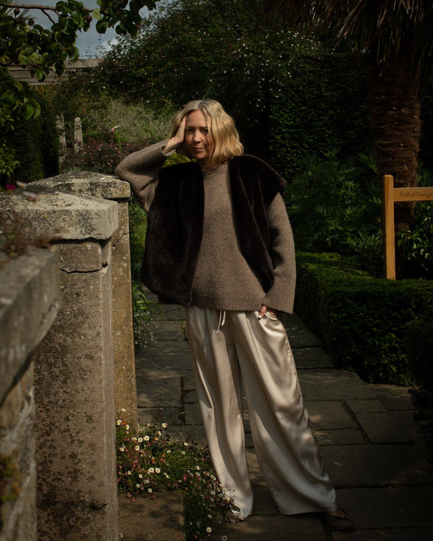 CHALK  - Thea Pant | Champagne