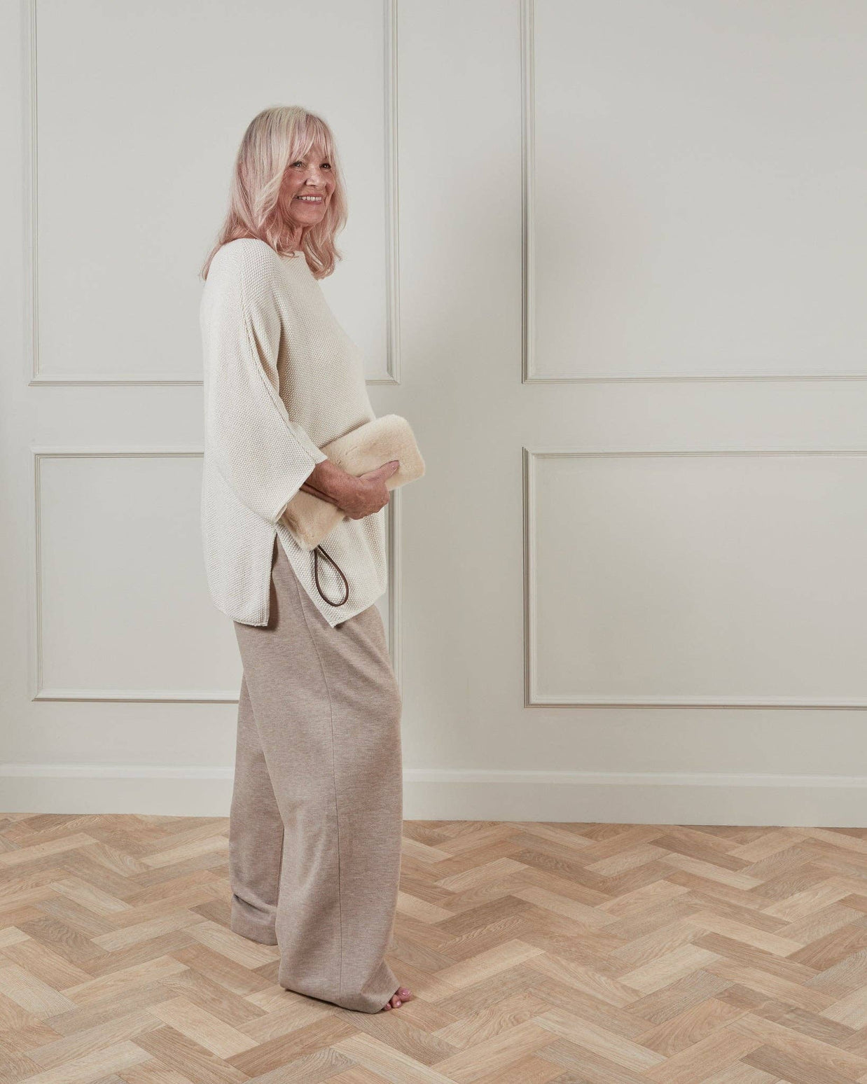 CHALK UK Ltd - Regan Trouser | Marl Beige: S/M