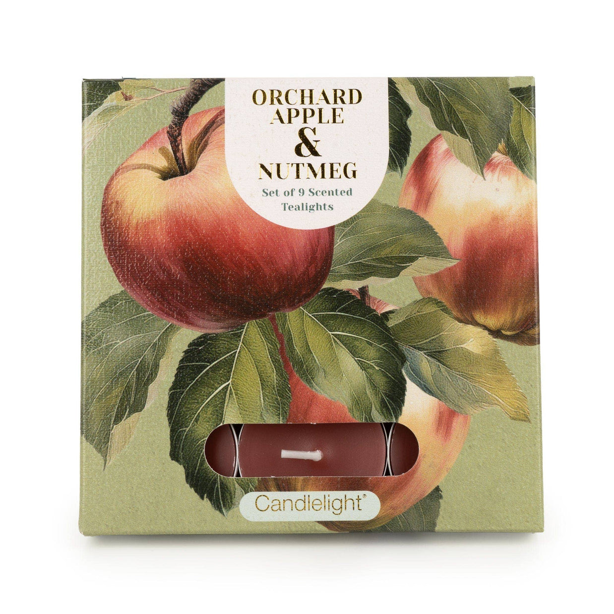 Tealight Candle Set – Orchard Apple & Nutmeg (Set of 9)