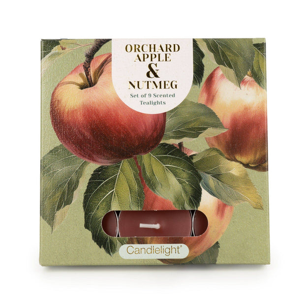 Tealight Candle Set – Orchard Apple & Nutmeg (Set of 9)