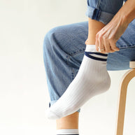 CHALK UK Ltd - Bamboo Ankle Sock | White