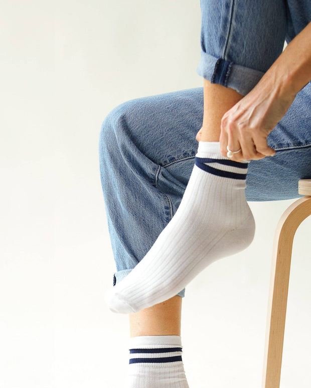 CHALK UK Ltd - Bamboo Ankle Sock | White