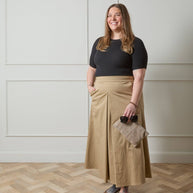 CHALK UK Ltd - Tamara Skirt | Dark Beige: S/M