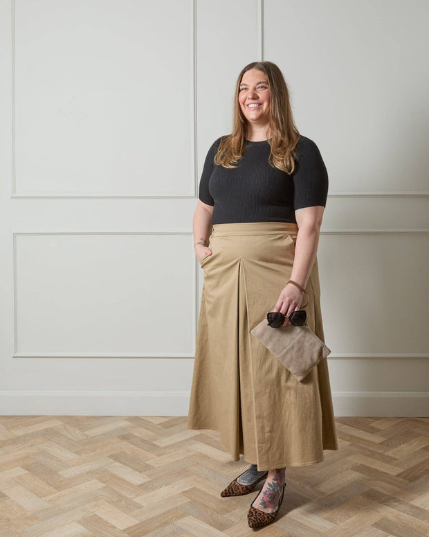 CHALK UK Ltd - Tamara Skirt | Dark Beige: M/L