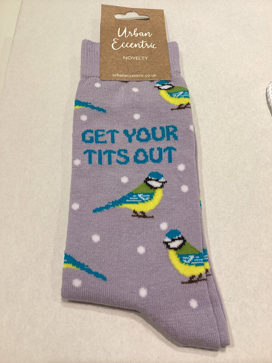 Unisex Get your tits out Socks