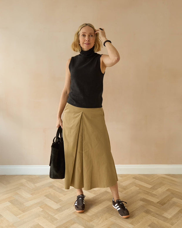 CHALK UK Ltd - Tamara Skirt | Dark Beige: M/L