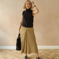 CHALK UK Ltd - Tamara Skirt | Dark Beige: S/M