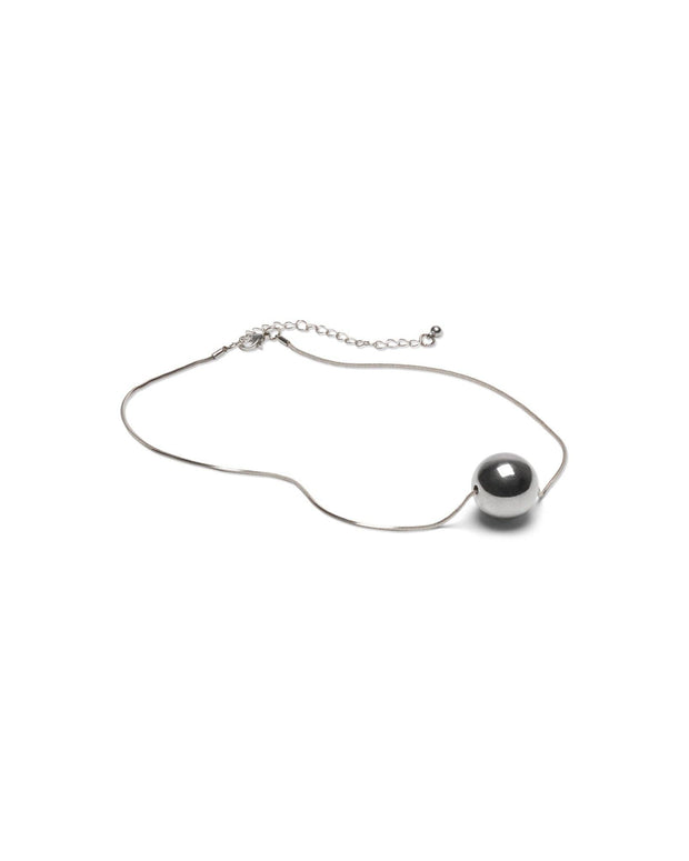 CHALK UK Ltd - Pendle Large Ball Necklace | Silver