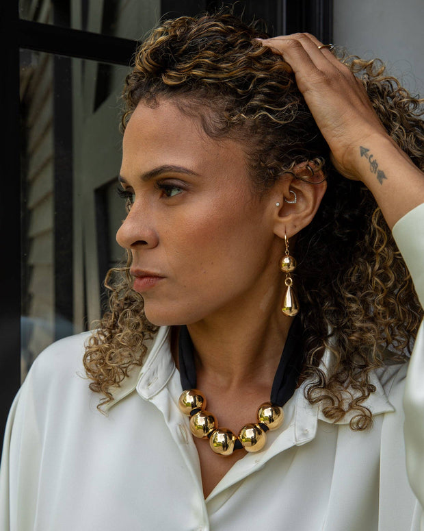 CHALK - Sandhurst Tear Drop Earrings | Gold