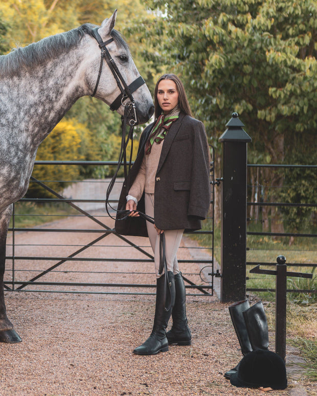 CHALK UK Ltd - Emma Scarf | Green/Brown