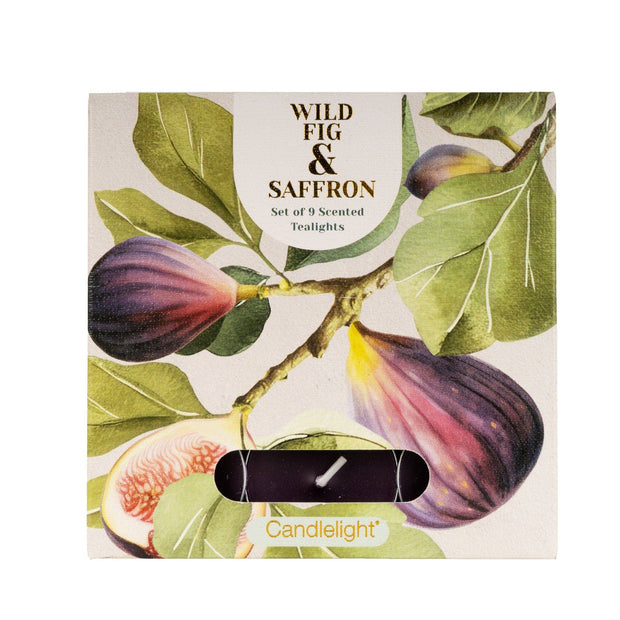 Tealight Candle Set – Wild Fig & Saffron (Set of 9)