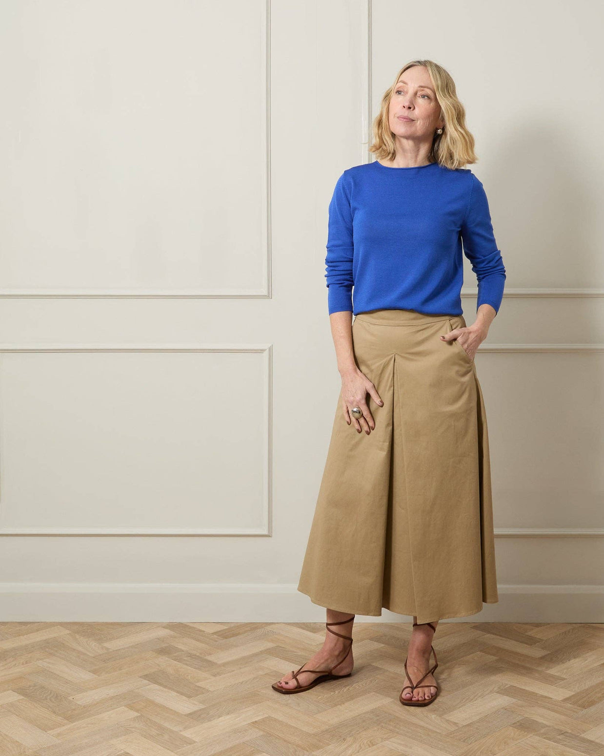 CHALK UK Ltd - Tamara Skirt | Dark Beige: M/L