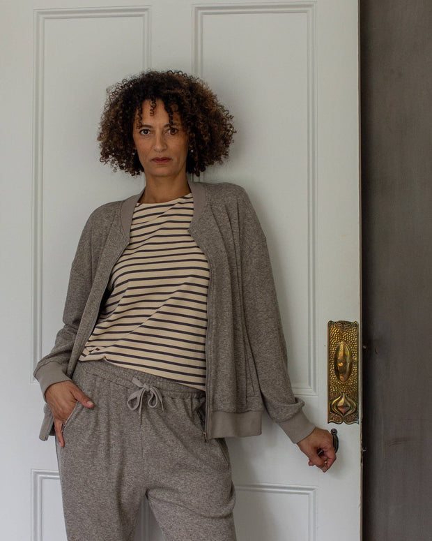 CHALK  - Orla Zip Up Top | Mole