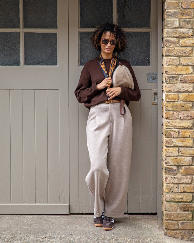 CHALK UK Ltd - Regan Trouser | Marl Beige: S/M