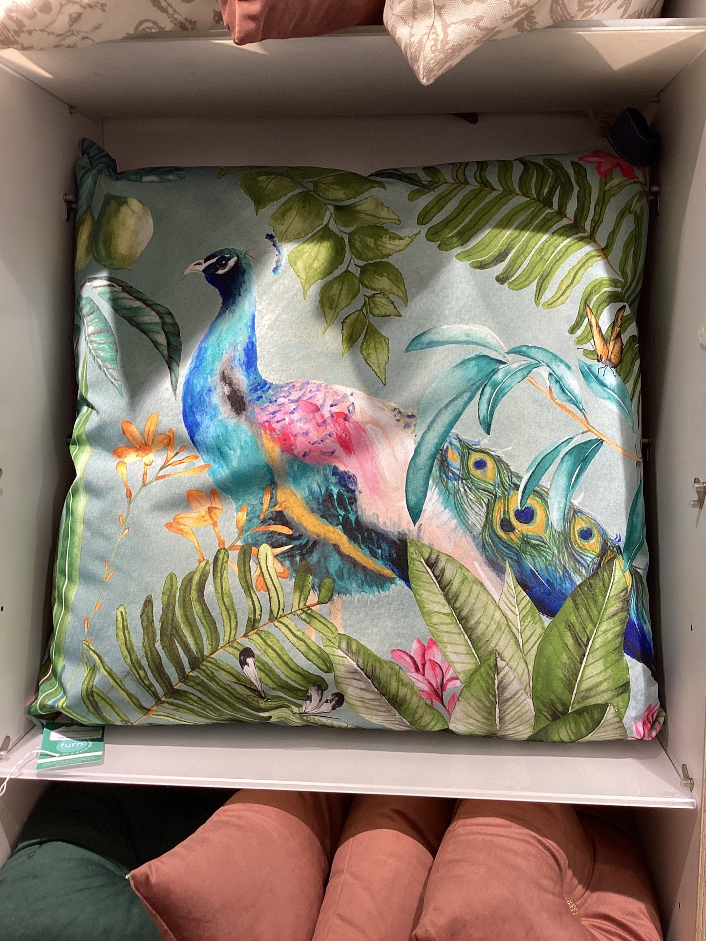 Peacock Outdoor Cushion