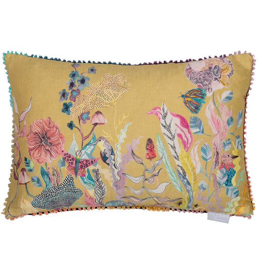 The Hawthorn Tree Printed Cushion Marigold