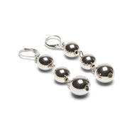 CHALK  - Blackpool Drop Ball Earrings | Silver