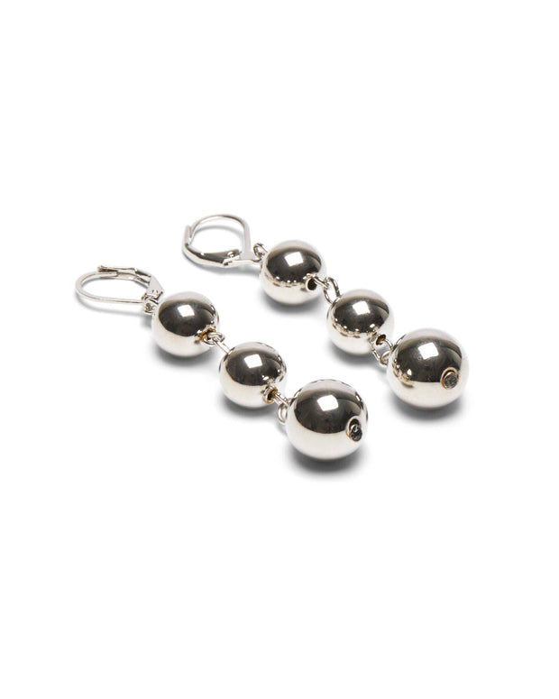 CHALK  - Blackpool Drop Ball Earrings | Silver