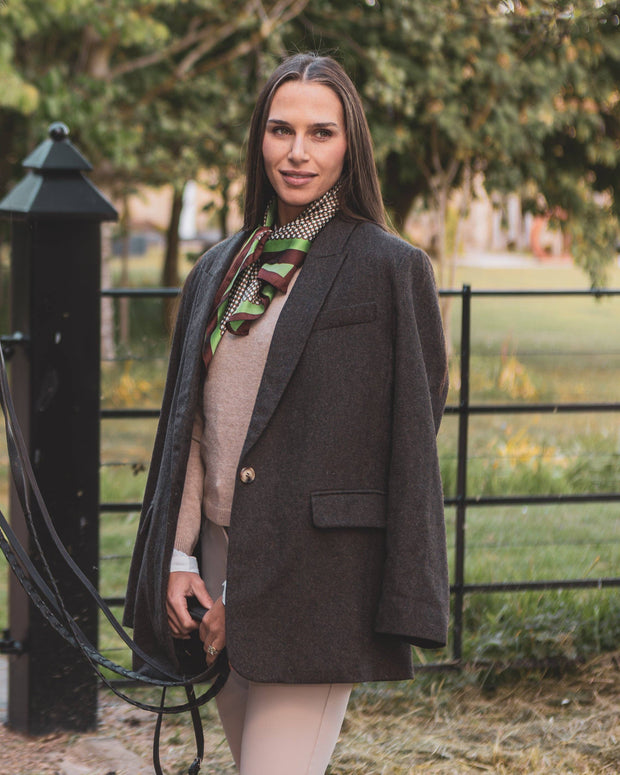 CHALK UK Ltd - Emma Scarf | Green/Brown