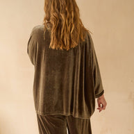 CHALK UK Ltd - Erin Top | Velvet | Truffle