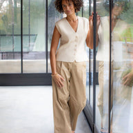 CHALK UK Ltd - Peta Waistcoat | Butterscotch: Medium/Large