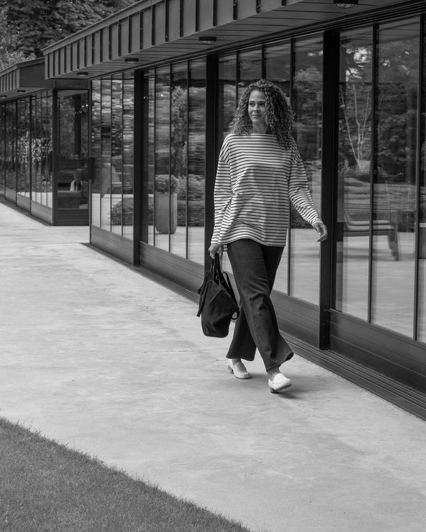 CHALK UK Ltd - Bryony Stripe Top | Navy/Cream