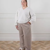CHALK UK Ltd - Regan Trouser | Marl Beige: S/M