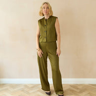 CHALK Evie Trouser | Avocado