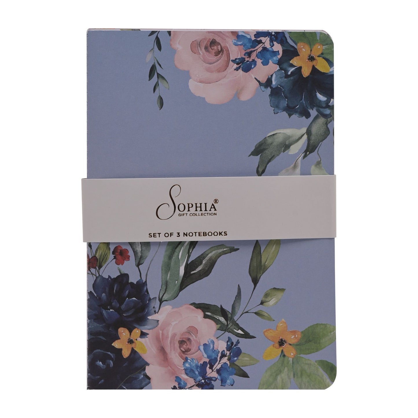 Sophia Floral Set of 3 A5 Notebooks